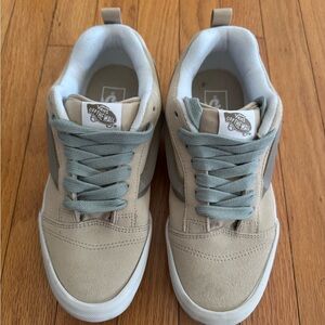 Vans Knu Skool Tan and Gray Sneakers